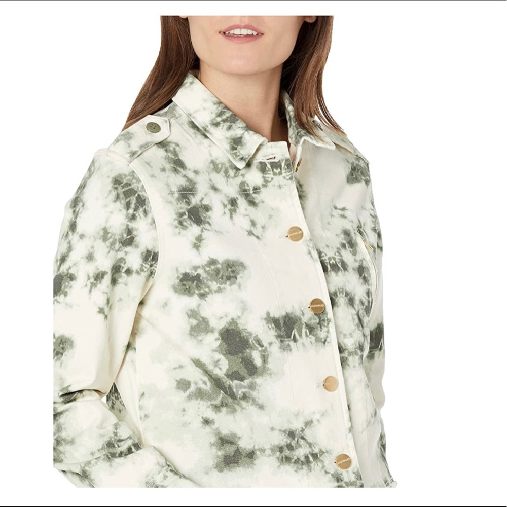 Sanctuary Jayden Tie Dye Cotton Blend Trucker Jacket - Picture 8 of 11